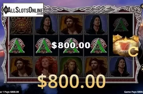 Win screen 4. Celtic Courage from High 5 Games