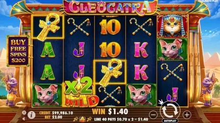 Cleocatra slot screenshot 2
