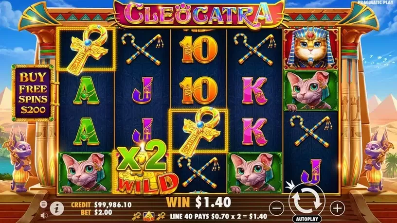 Cleocatra slot screenshot 2