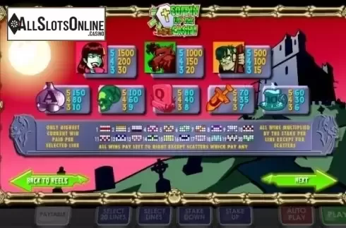 Screen3. Coffin up the Cash from Ash Gaming
