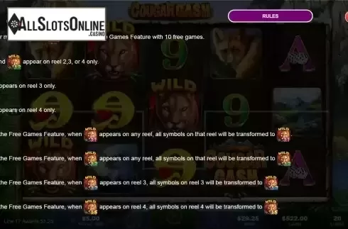 Free Games screen