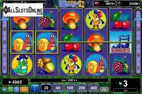 Win Screen 2. Crazy Bugs II from EGT