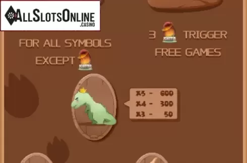 Paytable 1. Eternal Dino from AllWaySpin