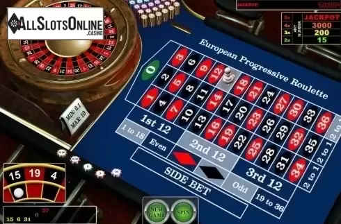 Game Screen. European Progressive Roulette (iSoftBet) from iSoftBet