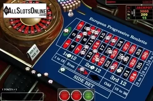 Game Screen. European Progressive Roulette (iSoftBet) from iSoftBet