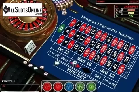 Game Screen. European Progressive Roulette (iSoftBet) from iSoftBet