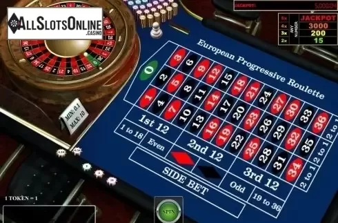 Game Screen. European Progressive Roulette (iSoftBet) from iSoftBet