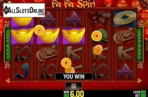 Win Screen 2. Fa Fa Spin from World Match