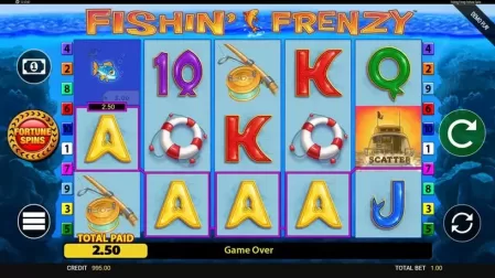 Fishin' Frenzy Fortune Spins slot screenshot 2