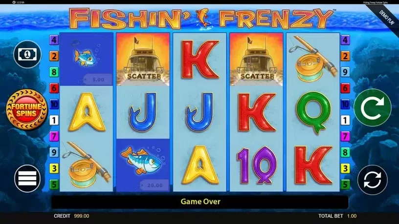 Fishin' Frenzy Fortune Spins slot screenshot 1