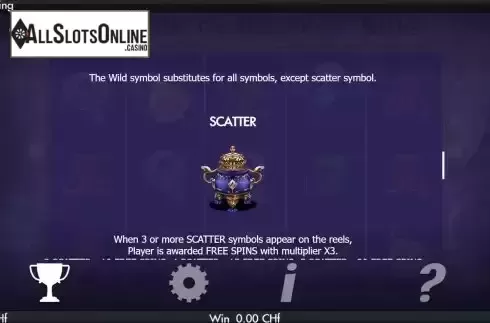 Game Features screen