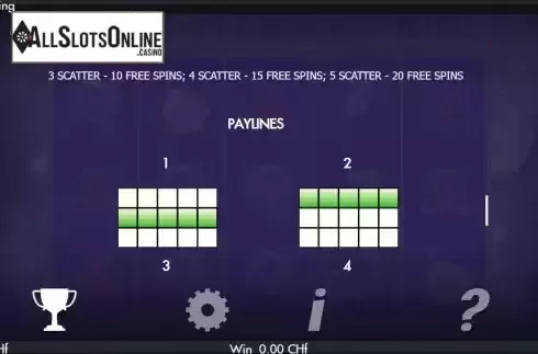 PayLines screen