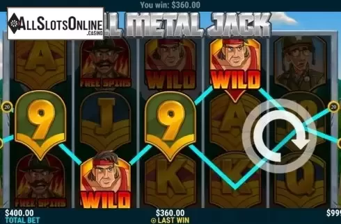 Win Screen 2. Full Metal Jack from Slot Factory