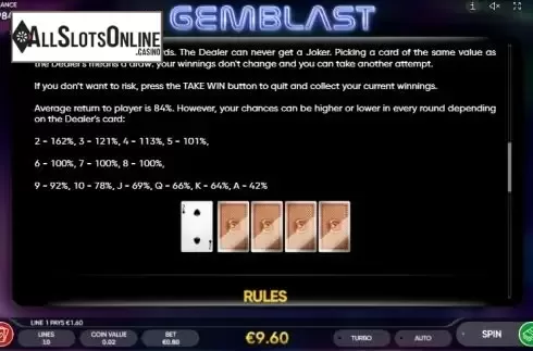 Paytable 3