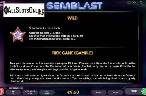 Paytable 2