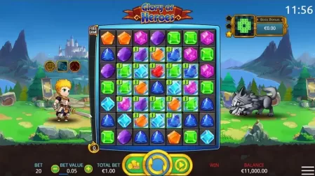 Glory of Heroes slot screenshot 2