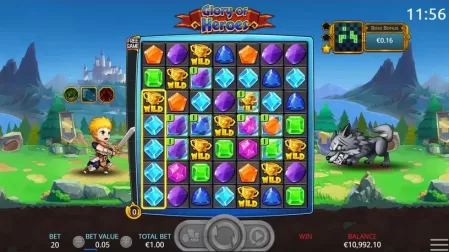 Glory of Heroes slot screenshot 1