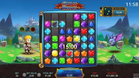 Glory of Heroes slot screenshot 4