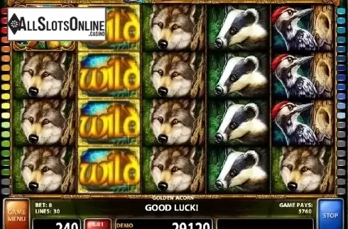 Screen 1. Golden Acorn from Casino Technology