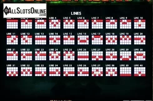 Paytable 2. Golden Acorn from Casino Technology