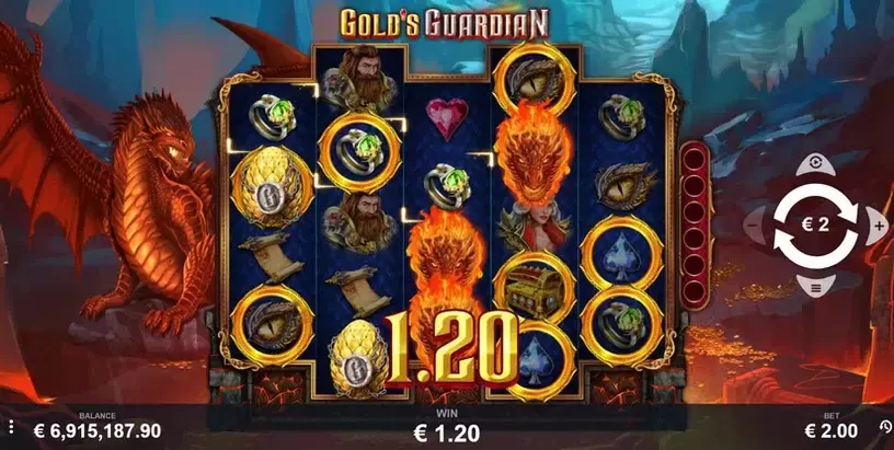 Gold's Guardian slot screenshot 2