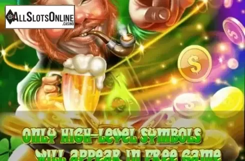 Start Screen. Green Leprechaun from AllWaySpin