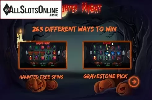 Game features. Haunted Night from Genesis