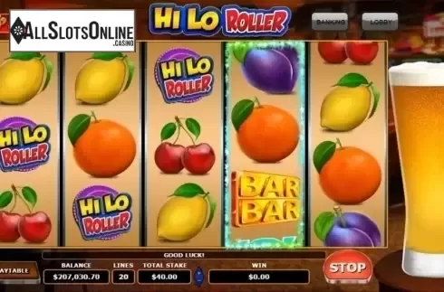 Screen 3. Hi Lo Roller from Sigma Gaming