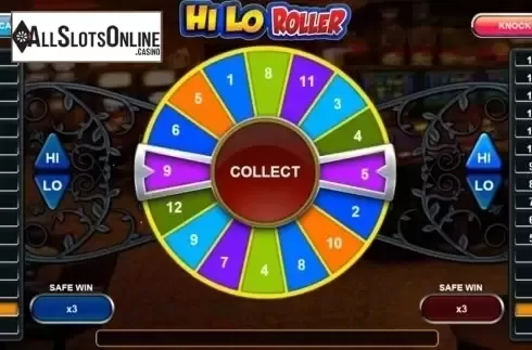 Screen 6. Hi Lo Roller from Sigma Gaming