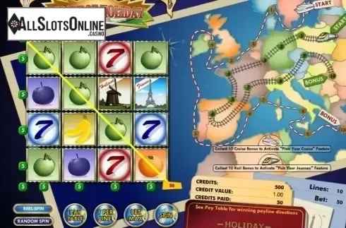 Win Screen. Jackpot Holiday from Amaya