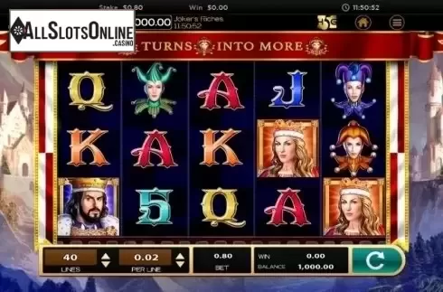 Reel Screen. Joker's Riches from High 5 Games