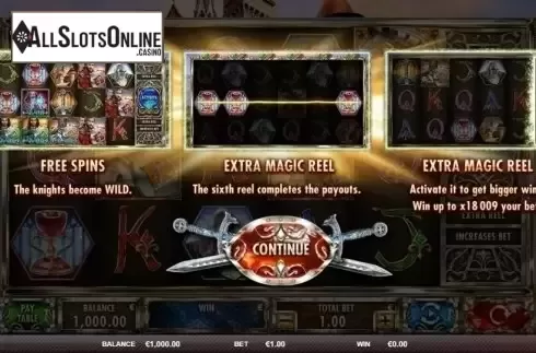 Start Screen. Knights (Red Rake) from Red Rake