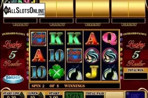 Screen 5. Lucky 5 Reeler from Barcrest