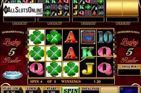 Screen 6. Lucky 5 Reeler from Barcrest