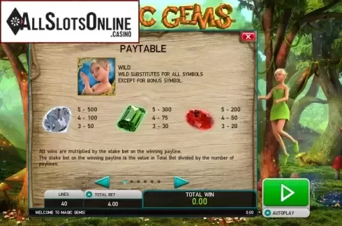 Screen2. Magic Gems from Leander Games