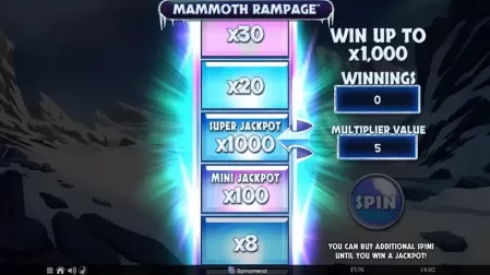 Mammoth Rampage slot screenshot 5