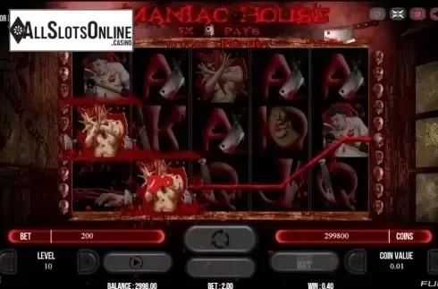 Win screen. Maniac House from Fugaso