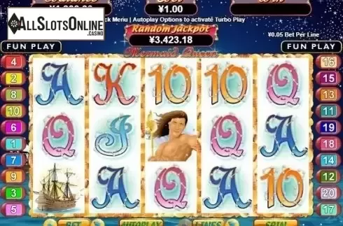 Reel Screen. Mermaid Queen (RTG) from RTG