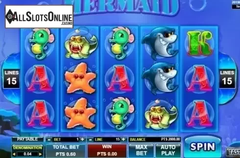 Reel Screen. Mermaid (Spadegaming) from Spadegaming