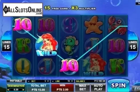 Win Screen. Mermaid (Spadegaming) from Spadegaming