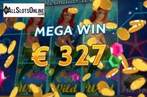 Mega Win Screen. Mermaid's Wild from NetoPlay
