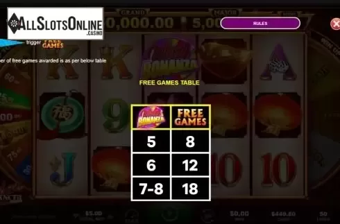 Free Games feature screen
