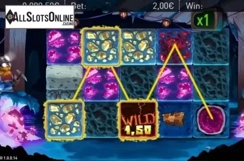 Wild Win screen. Mr. Miner from R. Franco