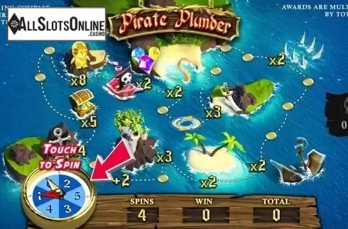 Bonus game screen. Parrots of the Caribbean from Revolver Gaming