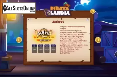 Jackpot screen
