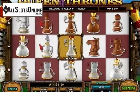 Screen2. Queen of Thrones from Leander Games