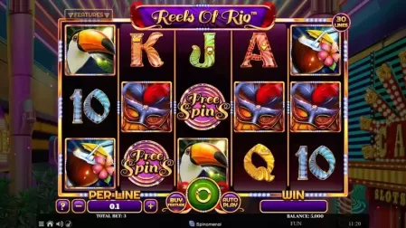 Reels Of Rio slot screenshot 1