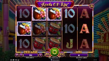 Reels Of Rio slot screenshot 2