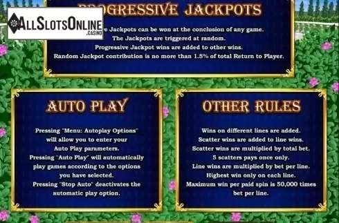 Rules. Regal Riches from RTG