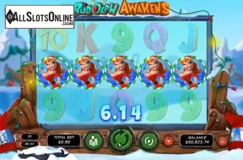 Win Screen. Rudolph Awakens from RTG